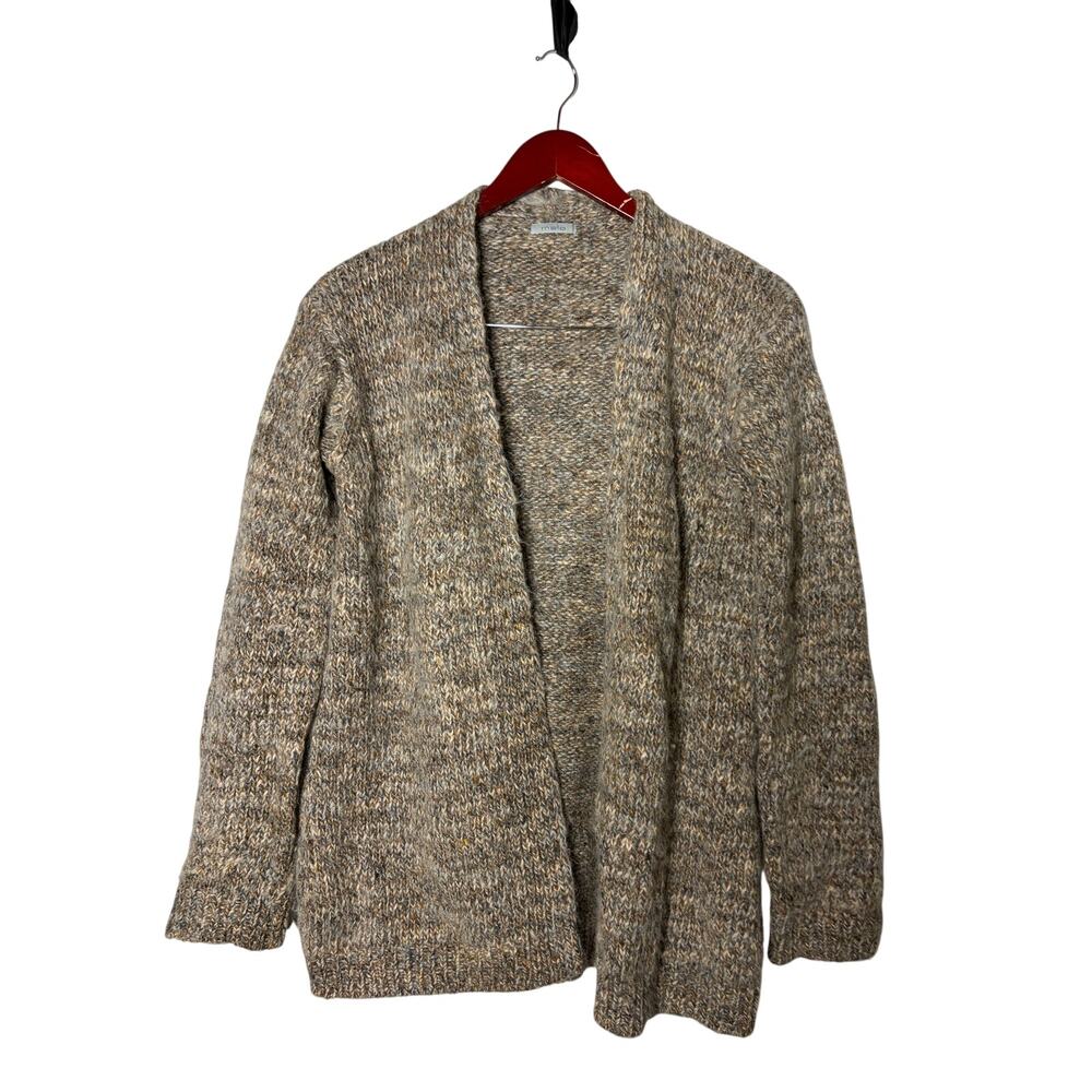 Malo oversized brown marked chunky knit open cardigan sz S